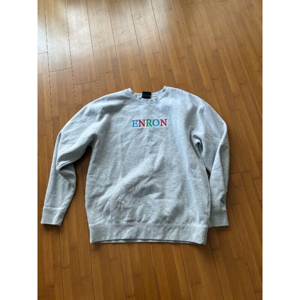 Enron y2k Gray Sweatshirt Men's Large Like New